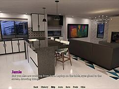 exploring new memories with brunette in game