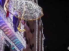 Santa fucks that pretty 18+ redhead's tight pussy for Christmas.