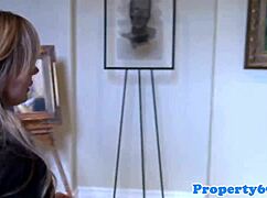 Hey, lingerie realtor stripping in office for commission, clothes ripped, teasing pov 😏