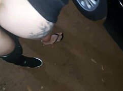 Hotwife craved cock so we hit a public dogging spot for raw action