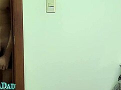 Couple in homemade threesome with bi friend does DP on hotwife, giving lots of creampie