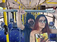 student gets drilled by stranger inside crowded bus