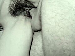 Hey, I'm cumming inside you while you ride my hairy pussy with a creampie.