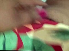 look at that fat slut touching her pussy in the church bathroom