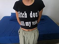 oh dios, esta flaquita apenas legal ya quiere follar 😍