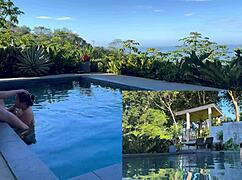 Outdoors anal and blowjob in costa rica