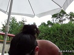 Huge Tits Teen Girlfriend Gets Anal Fucked By Monster Cock Outdoor In POV