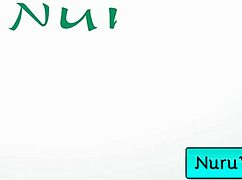 Sexy brunette masseuse undresses for wet nuru massage