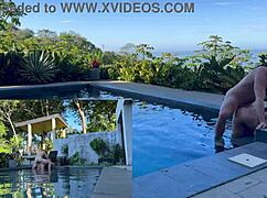 Outdoors anal and blowjob in costa rica