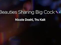 nicole doshi and tru kait sharing big cock