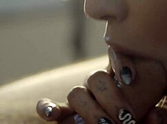 Teasing with a Monster Cock in My Mouth During Fucking