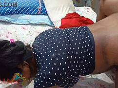 massaging and SOCANDO GOSTOSO NA BUCETA of sexy latina preta with ripped clothes in hot amateur action