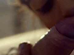 Teasing with a Monster Cock in My Mouth During Fucking