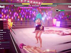 two girls battling it out in a hot lesbian pussy fight