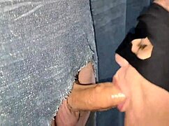 alineteless casually DEEPTHROATS a well-endowed guy's cock in the pleasure spot