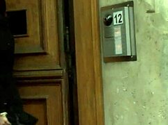 Ginger redhead femdom babe in stockings heels demands fucking and facial