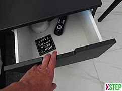 Petite Teen 18+ Stepsister Eva Nyx Cures Frustrated Stepbro with Blowjob and Ass Sex