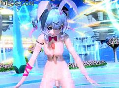 Hatsune Miku Nude Mod Rabbit Hole Costume Teasing Big Tits