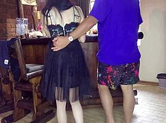 Wednesday adams shared intensely by two friends in homemade anal session