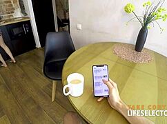 Shy roommate turns sultry while taking it all in