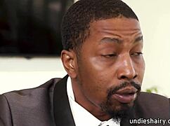 blonde busty secretary caught masturbating on phone by boss rubbing pussy on desk