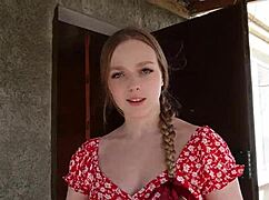 city girl explores rural life with collective farmer