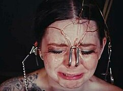 Emo Bondage Whore Tied and Punished with Piss on Face