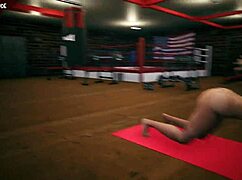 lets play in the girls gym with some voyeur fun