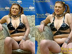 cute redhead gets chained and ass fucked in bdsm