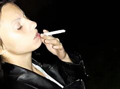 Hey, I shared a smoke with that stranger girl before diving into her pussy