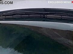 i got fucked by a big black cock in public and my husband drove by without noticing