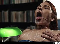 omg i cant believe this asian futa ladyboy bangin redhead girl w pussy creampie n shemale cumshots!