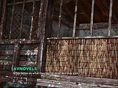 Fat curvy girl in cute outfit poses