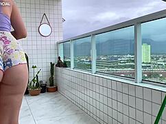 Watching my neighbor clean in shorts, isn't it delightful?