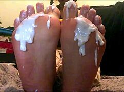18 year old latina says 'cream my feet webcam'