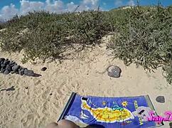 Naughty Beach Adventure With Doggy Style POV On The Sand