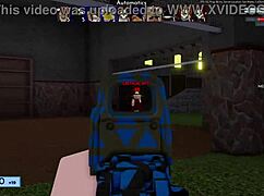 Oh wow, the egirl gets fucked by a monster BBC, licking and using toys on her shaved pussy before squirting everywhere