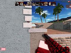 Oh wow, the egirl gets fucked by a monster BBC, licking and using toys on her shaved pussy before squirting everywhere