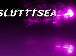 Big ass amateur riding dildo in slutty style