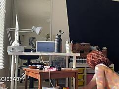 Spying on naked room cleaning voyeur fantasy