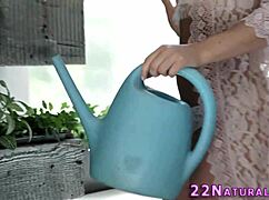 Cutie in Lingerie Gives Blowjob and Handjob to Big Cock