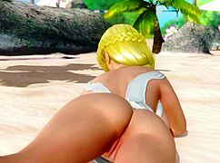 helena teases nude on beach