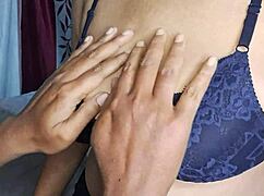 indian desi bhabhi with big hairy boobs sucks very hot in homemade fat milf scene