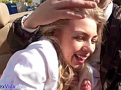 Intense Outdoor Public Fucking With Blonde Babe On The Street