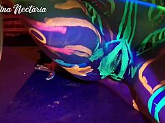 Fucked The Wild Slim Girl In Uv Light With Blowjob And Feet