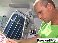 Two pregnant brunettes feel intense pleasure getting their asses and pussies fucked in this hardcore orgy