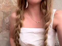 Stepdad leaves me horny outside the house, waiting in the front yard