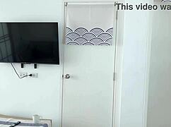 Beautiful teen moans intensely while tied up, deepthroating and receiving a facial cumshot