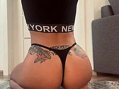 hot college girl shows flexible yoga positions with big tits