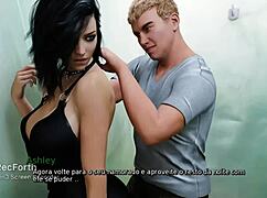 I'm cheating on my husband with his friend in the bathroom.